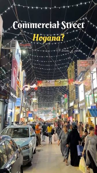 10 Best Tourist Places in Bangalore for an Unforgettable Trip Commercial Street in Bangalore with shops and shoppers